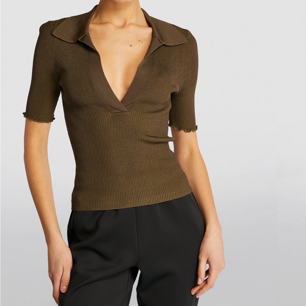 Good American Ribbed Polo